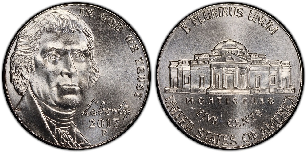 Comparison of 2017 nickel Full Steps vs weak strike Monticello staircase